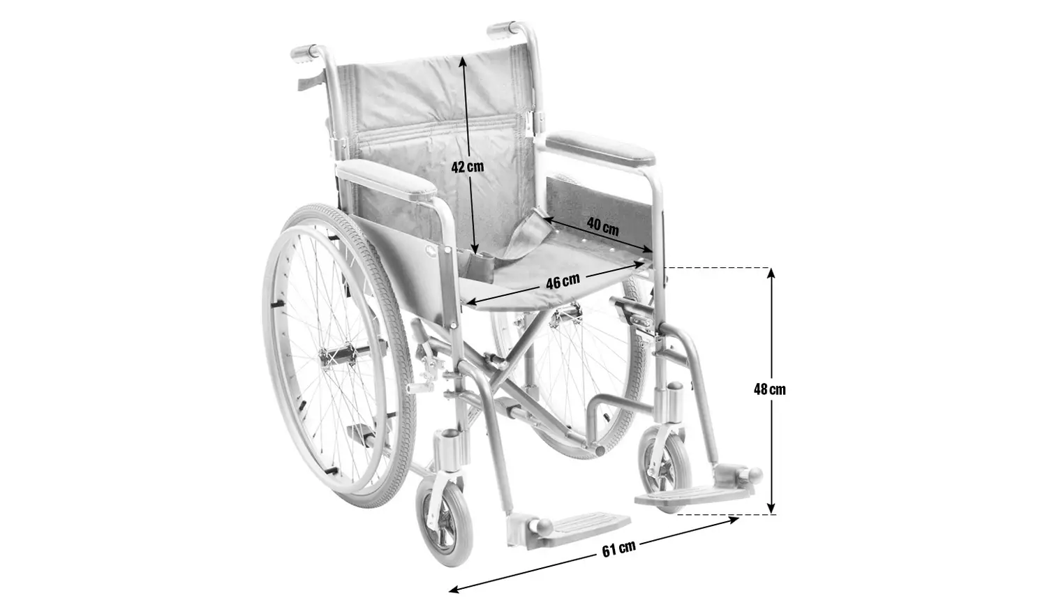 Lightweight Self Propelled Wheelchair for hire with LendoCare